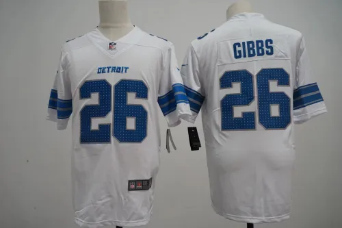 Detroit Lions Jersey White New style NO.26 GIBBS