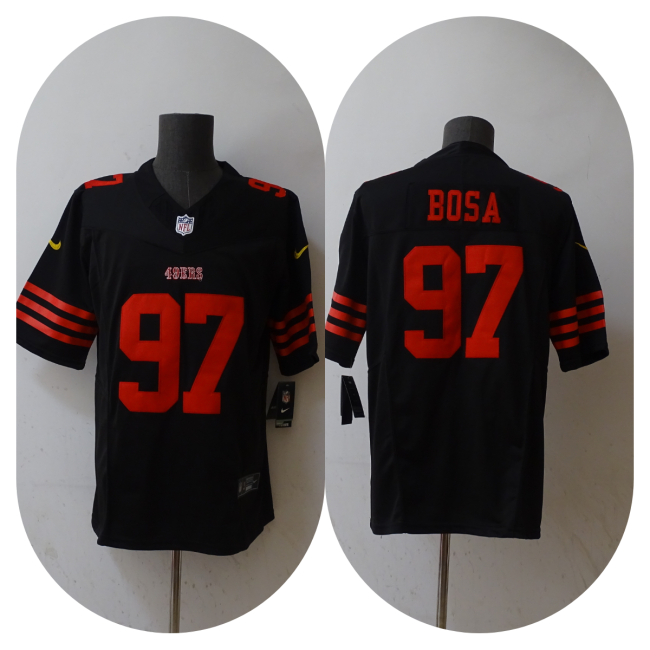 San Francisco 49ers Jersey Limited Editio Black NO.97 BOSA