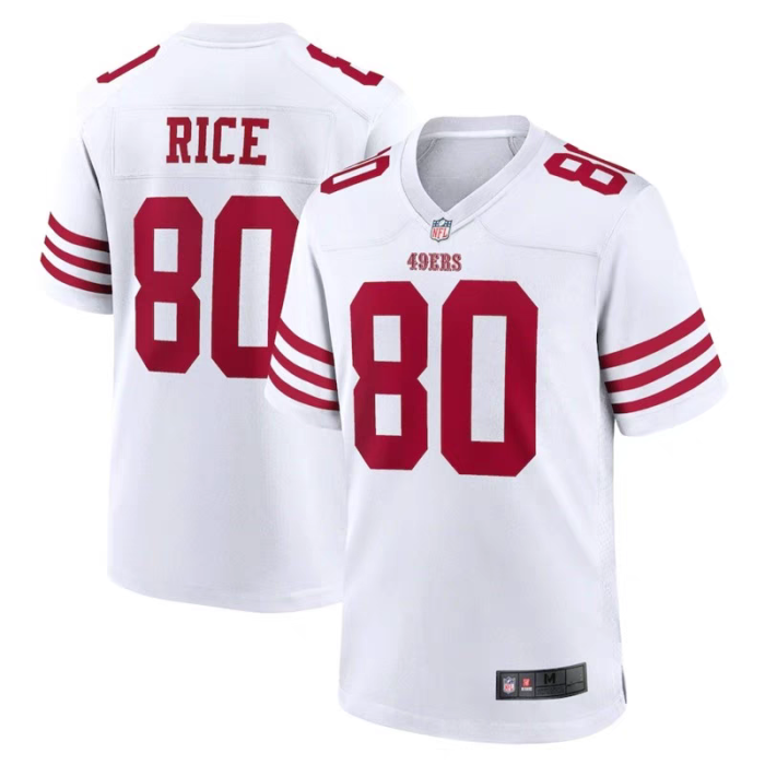 San Francisco 49ers Jersey Limited Editio White NO.80 RICE