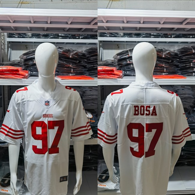 San Francisco 49ers Jersey Limited Editio White NO.97 BOSA