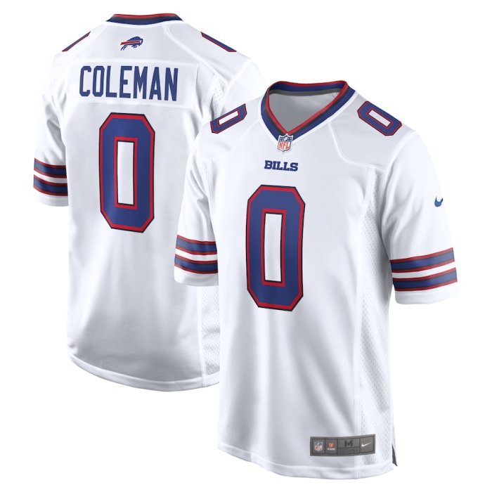 Buffalo Bills Jersey Limited White NO.0 COLEMAN