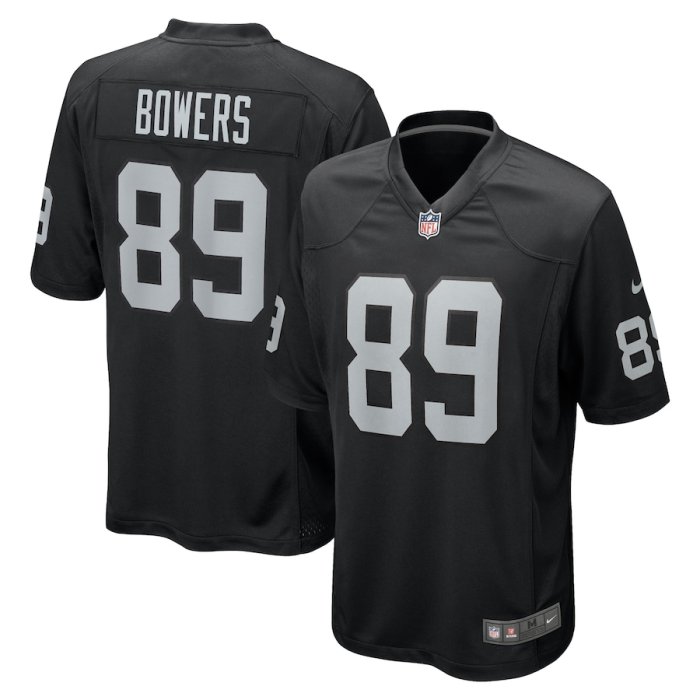 Las Vegas Raiders Jerseys Black NO.89 BOWERS