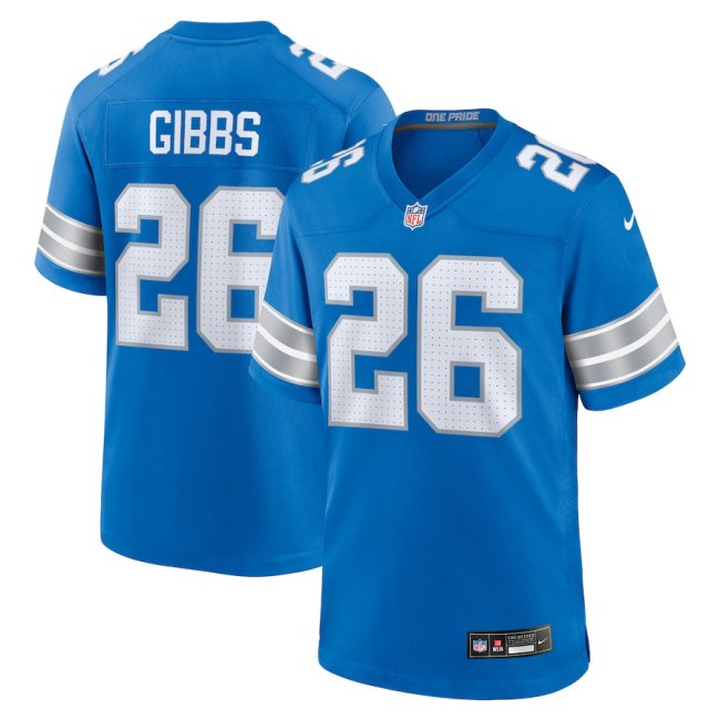 Detroit Lions Jersey Blue New style NO.26 GIBBS
