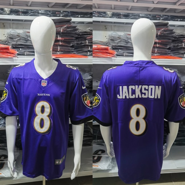 Baltimore Ravens Jersey Purple NO.8 JACKSON