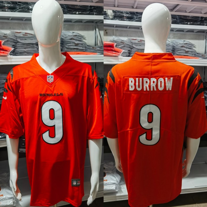Cincinnati Bengals Jersey Orange NO.9 BURROW