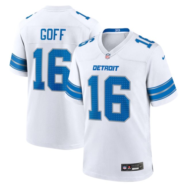 Detroit Lions Jersey White New style NO.16 GOFF