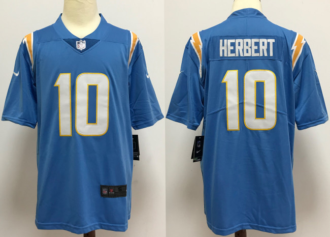 Los Angeles Chargers Alternate Jersey Light Blue NO.10 HERBERT