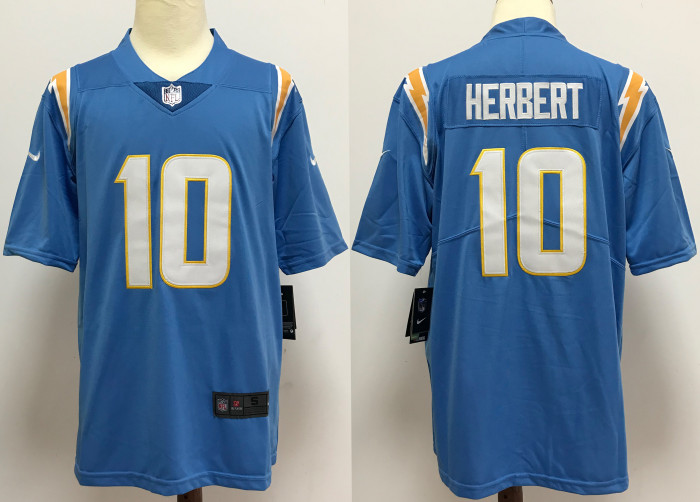 Los Angeles Chargers Alternate Jersey Light Blue NO.10 HERBERT