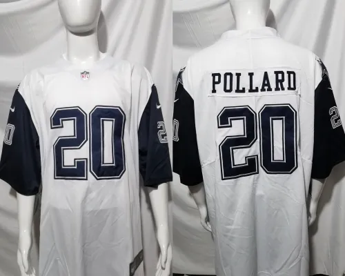 Dallas Cowboys Jersey White NO.20 POLLARD