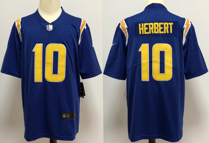 Los Angeles Chargers Alternate Jersey Blue NO.10 HERBERT