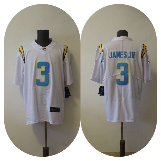 Los Angeles Chargers Alternate Jersey White NO.3 JAMES