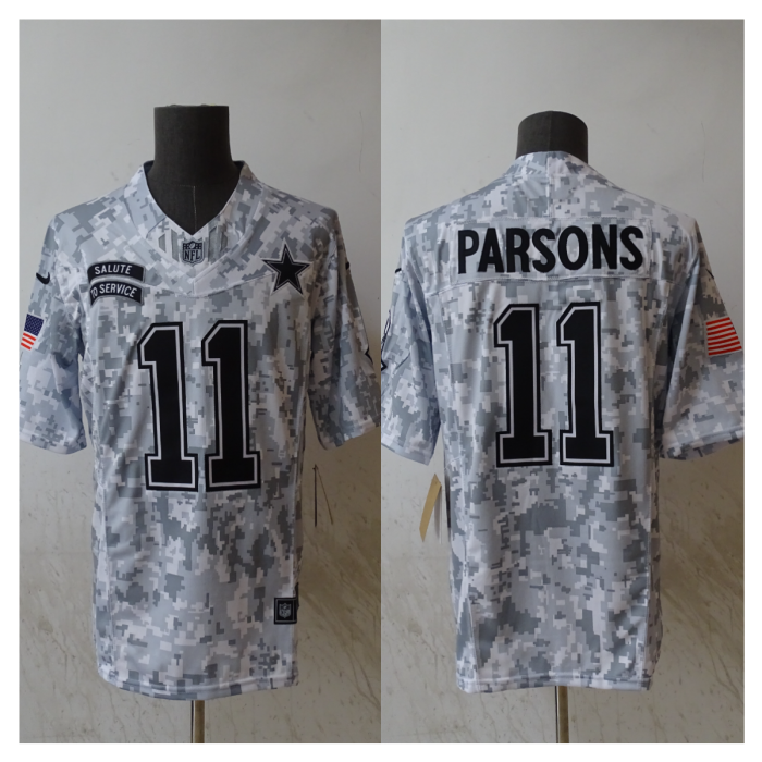 Dallas Cowboys Jersey Navy Salute NO.11 PARSONS