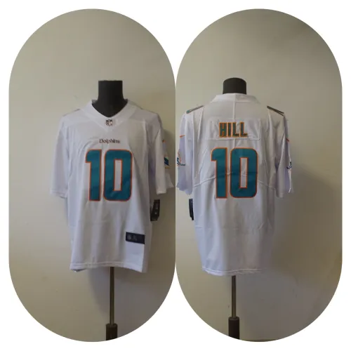 Miami Dolphins Jersey White NO.10 HILL