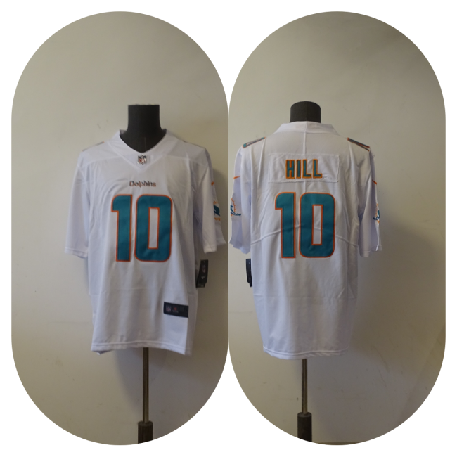 Miami Dolphins Jersey White NO.10 HILL