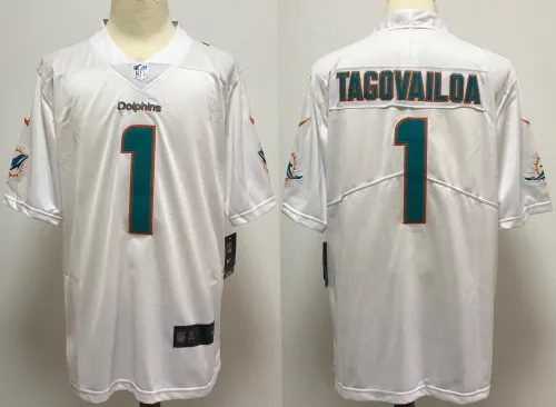 Miami Dolphins Jersey White NO.1 TAGOVAILOA