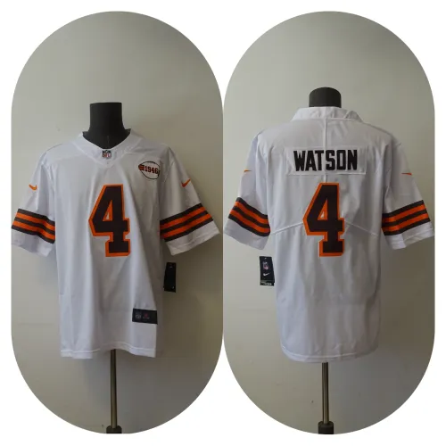 Cleveland Browns Jersey Vintage White NO.4 WATSON