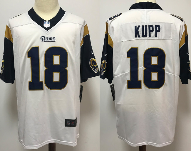 Los Angeles Rams Jerseys player version White NO.18 KUPP