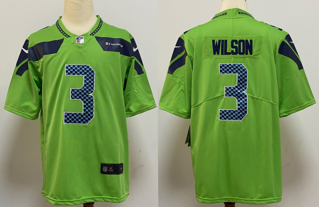 Seattle Seahawks Game Jersey Green NO.3 WILSON