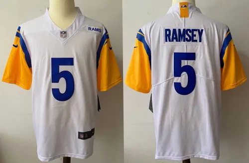 Los Angeles Rams Jerseys White NO.5 RAMSEY
