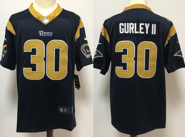Los Angeles Rams Jerseys player version Blue NO.30 GURLEY II