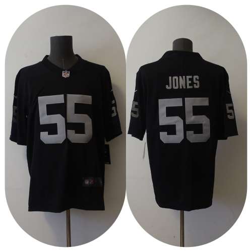 Las Vegas Raiders Jerseys Black NO.55 JONES