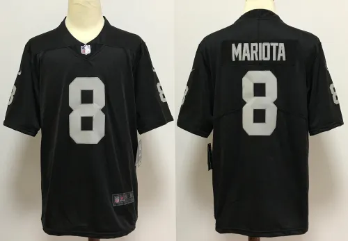 Las Vegas Raiders Jerseys Black NO.8 MARIOTA