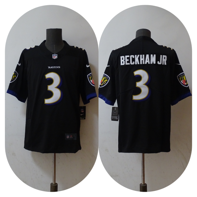 Baltimore Ravens Jersey Black NO.3 BACKHAM JR