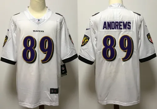 Baltimore Ravens Jersey White NO.89 ANDREWS