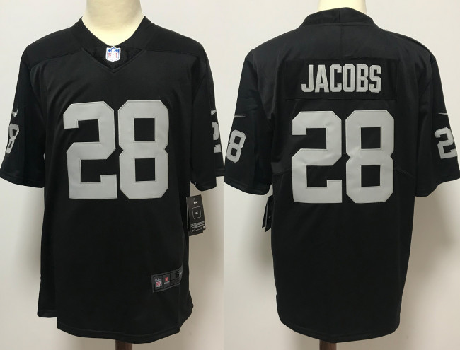Las Vegas Raiders Jerseys Black NO.28 JACOBS