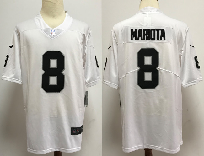 Las Vegas Raiders Jerseys White NO.8 MARIOTA