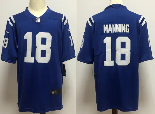 Indianapolis Colts Alternate Jersey Blue NO.18 MANNING