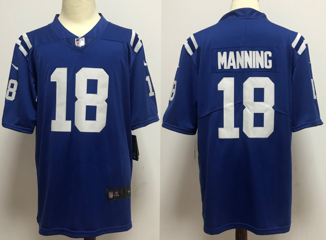 Indianapolis Colts Alternate Jersey Blue NO.18 MANNING