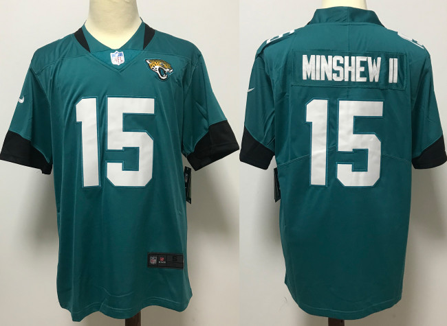 Jacksonville Jaguars Jersey Light Blue NO.15 MINSHEW II