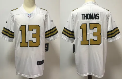 New Orleans Saints Jersey white gold lettering NO.13 THOMAS