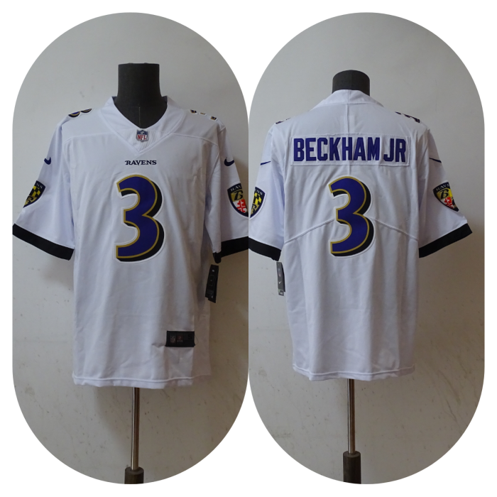 Baltimore Ravens Jersey White NO.3 BACKHAM JR