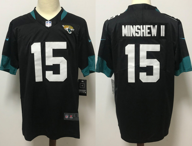 Jacksonville Jaguars Jersey Black NO.15 MINSHEW II