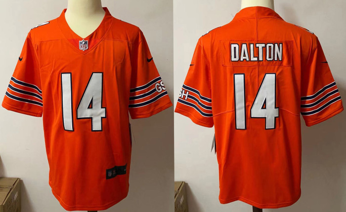 Chicago Bears Jersey Orange NO.14 DALTON