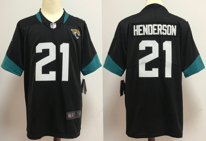 Jacksonville Jaguars Jersey Black NO.21 HENDERSON