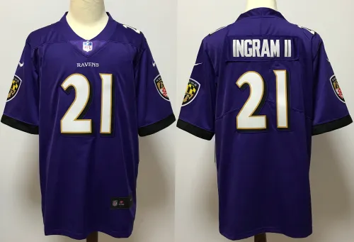 Baltimore Ravens Jersey Purple NO.21 INGRAM II