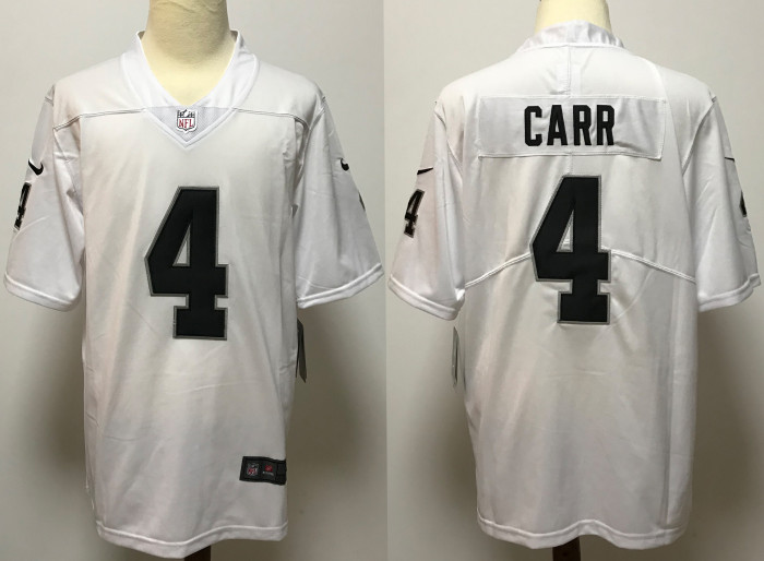 Las Vegas Raiders Jerseys White NO.4 CARR