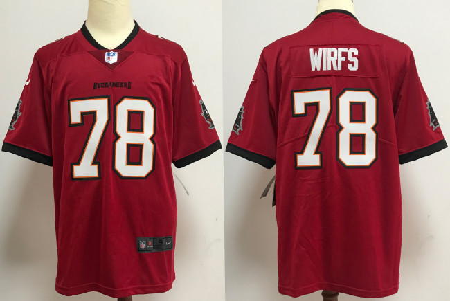 Tampa Bay Buccaneers Alternate Game Jersey Red NO.78 WIRFS