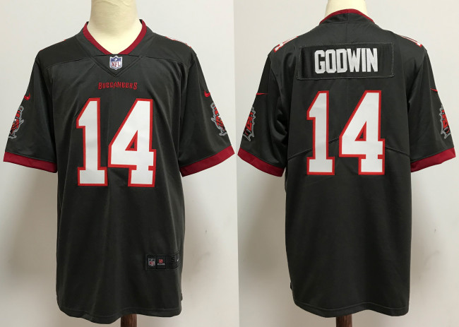 Tampa Bay Buccaneers Alternate Game Jersey Grey NO.14 GODWIN