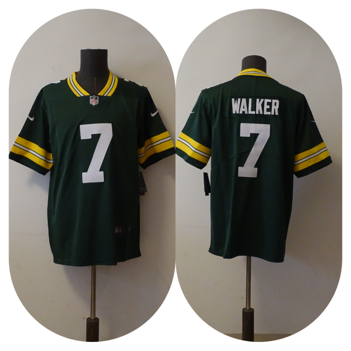 Green Bay Packers Jersey Replica Green 1996 NO.7 WALKER