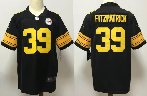 Pittsburgh Steelers Jersey Black and yellow letters NO.39 FITZPATRICK