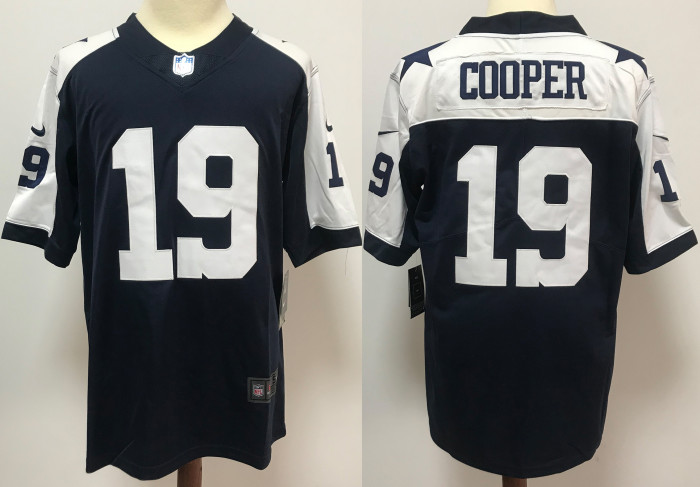 Dallas Cowboys Jersey Navy Throwback NO.19 COOPER