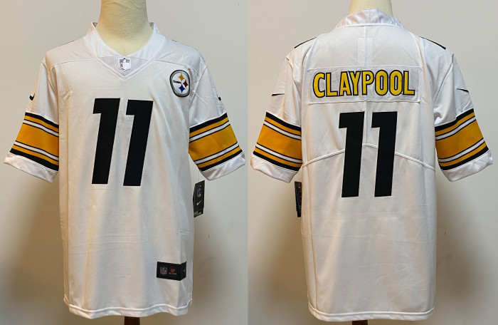 Pittsburgh Steelers Jersey White NO.11 CLAYPOOL