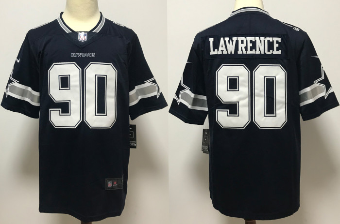 Dallas Cowboys Jersey Navy Limited Edition NO.90 LAWRENCE