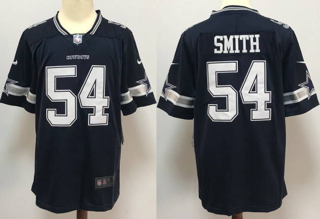 Dallas Cowboys Jersey Navy Limited Edition NO.54 SMITH