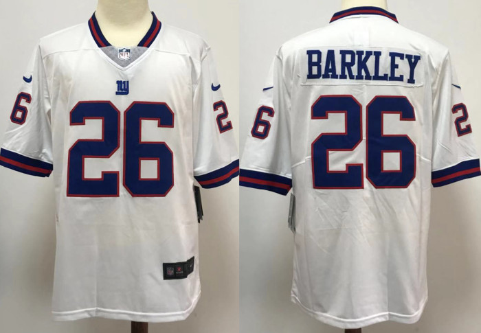 New York Giants Limited Jersey White NO.26 BARKLAY
