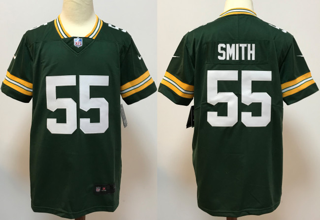 Green Bay Packers Jersey Replica Green 1996 NO.55 SMITH